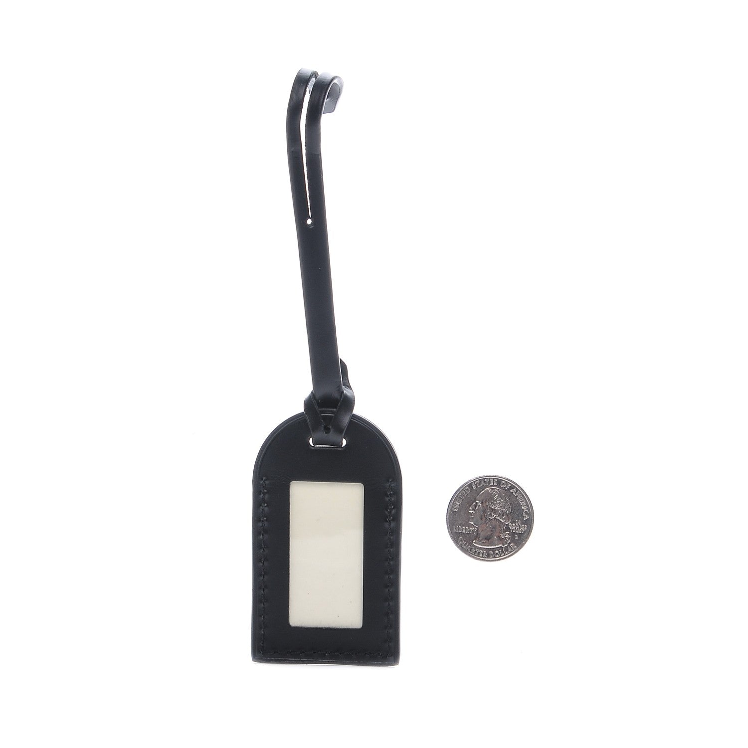 Louis Vuitton Calfskin Luggage Tag Black 2 of 3