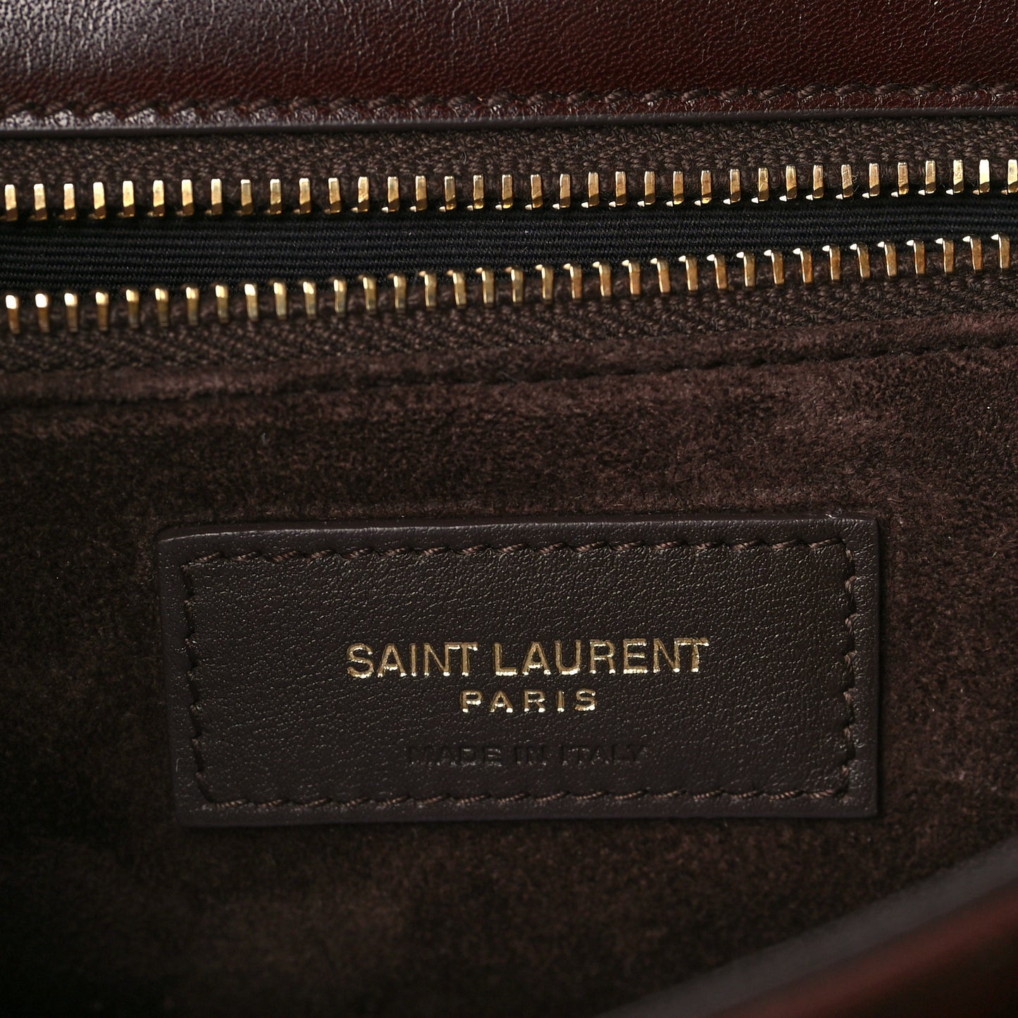 Calfskin Woven Monogram Medium Niki Chain Satchel Burnt Brown