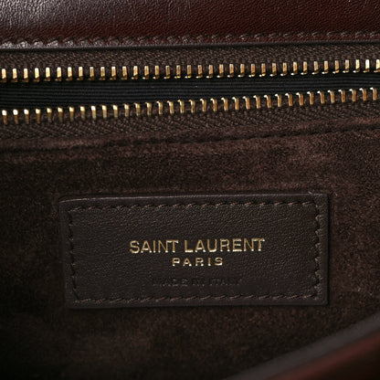 Saint Laurent Calfskin Woven Monogram Medium Niki Chain Satchel Burnt Brown 5 of 5