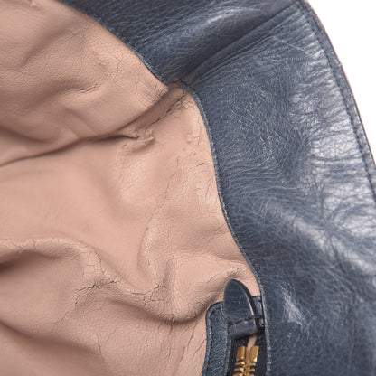 Prada Vitello Shine Tote Denim 11 of 21