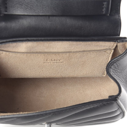 Chloe Calfskin Quilted Nano Drew Bijou Shoulder Bag Black 5 of 9