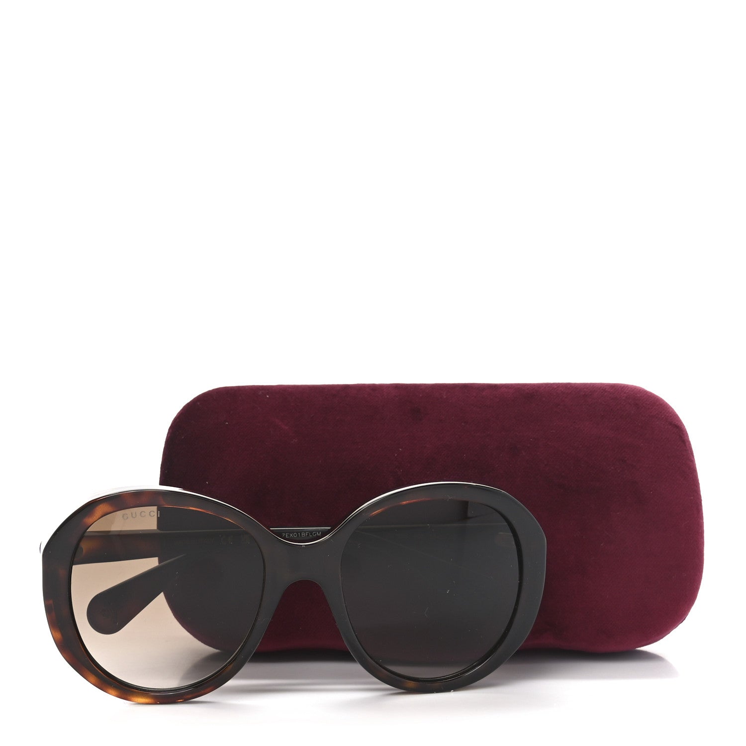 Gucci Acetate Round GG Sunglasses GG0368S Havana 7 of 7