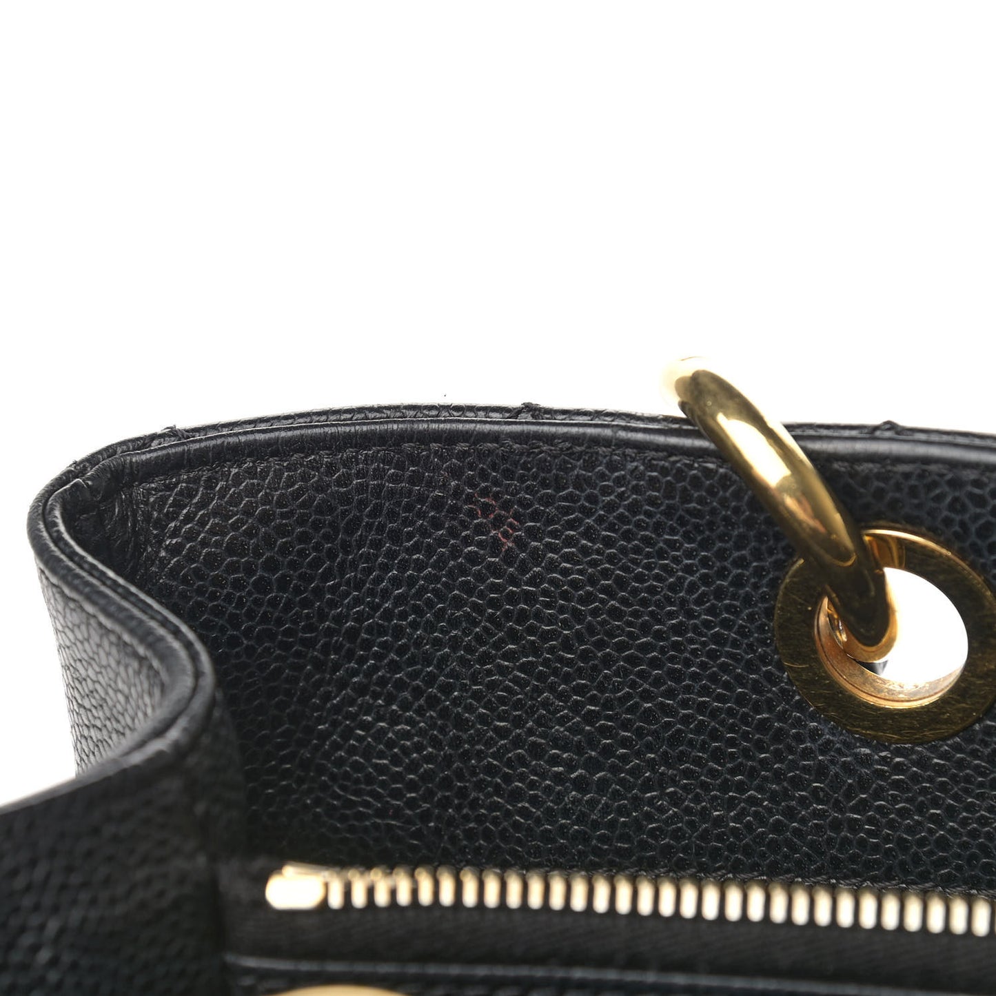Caviar Quilted Grand Shopping Tote GST Black