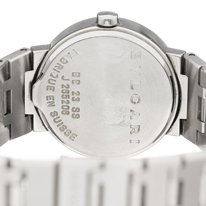 Bulgari Stainless Steel 23mm Quartz Watch Black 4 of 4