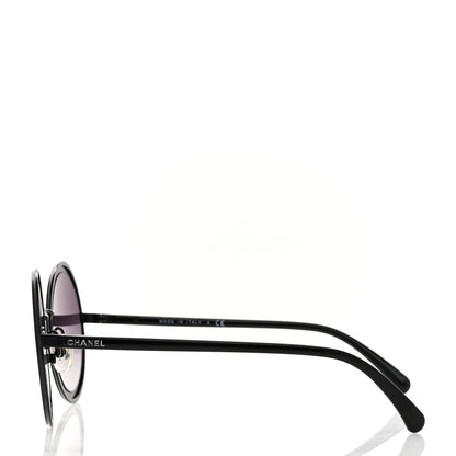Chanel Round Sunglasses 4226 Black 3 of 9