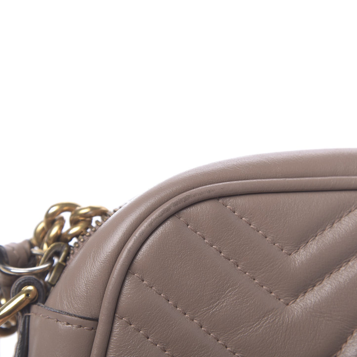 Calfskin Matelasse Small GG Marmont Chain Shoulder Bag Porcelain Rose