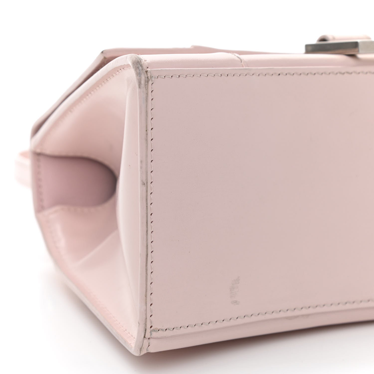 Balenciaga Shiny Box Calfskin Small Hourglass Top Handle Bag Light Rose 9 of 19