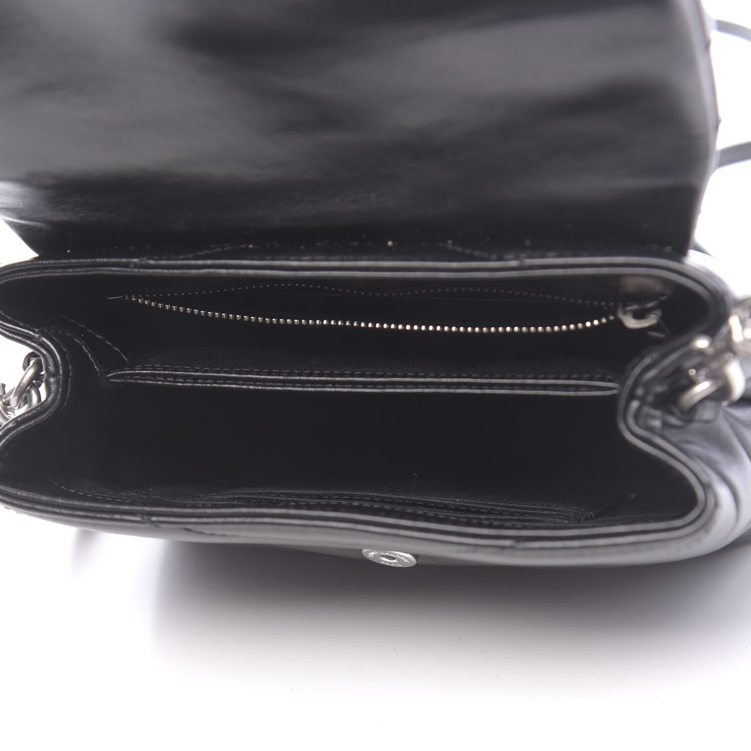 Saint Laurent Calfskin Y Quilted Monogram Toy Loulou Crossbody Bag Black 5 of 10