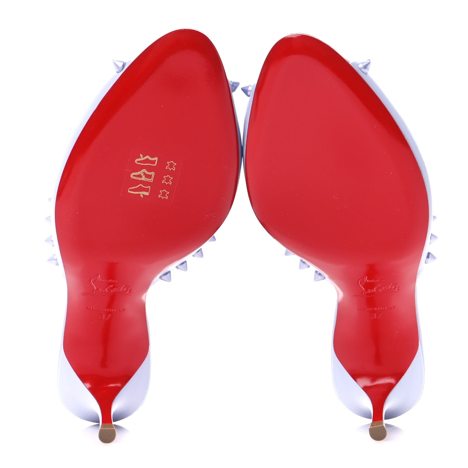 Christian Louboutin Nappa Spike Me Dolly 55 Sandals 37 Skylight