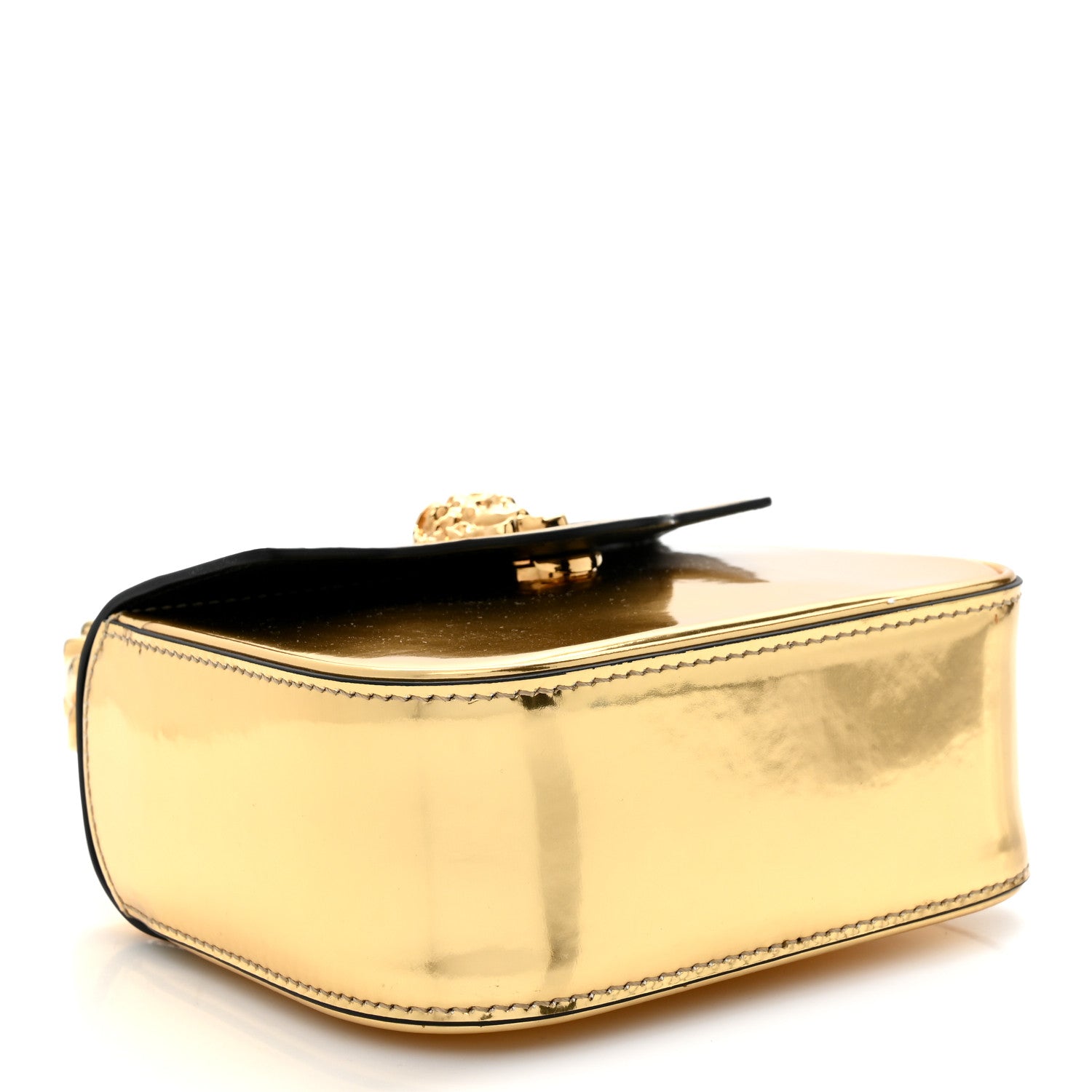 Versace Metallic Calfskin Mini La Medusa Bag Gold 1851985