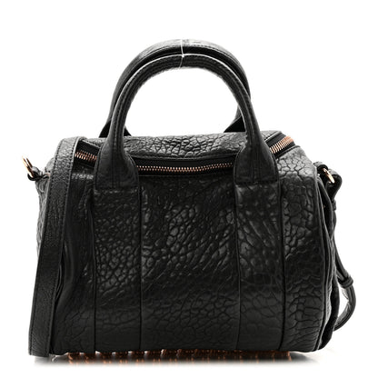 Alexander Wang Pebbled Lambskin Rockie Black Rose Gold Hardware 1 of 13