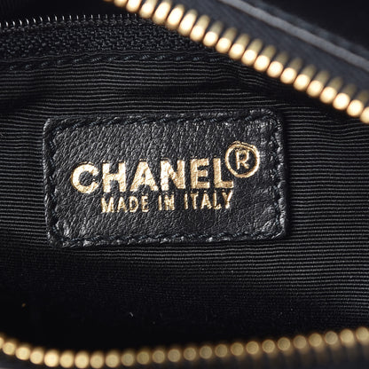 Chanel Lambskin Chocolate Bar Quilted CC Shoulder Bag Black 6 of 11