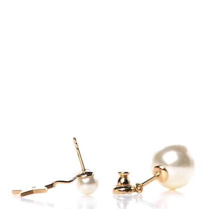 Christian Dior Pearl My ABCDior Tribales Etoile Earring Gold 3 of 4