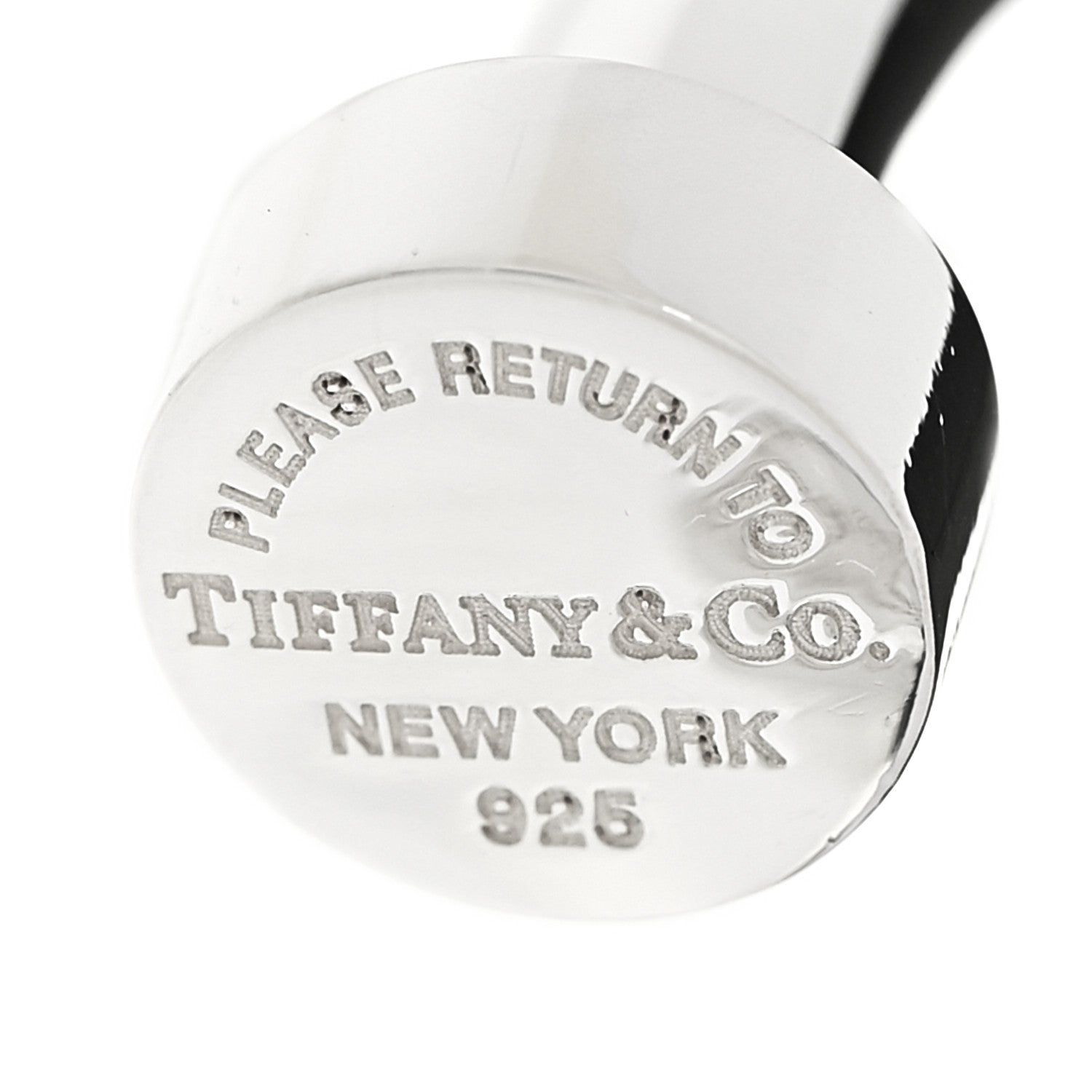 Tiffany Sterling Silver Return to Tiffany Narrow Circle Edge Cuff Bracelet 5 of 6