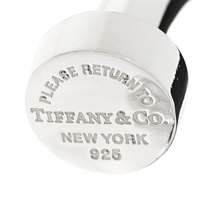 Tiffany Sterling Silver Return to Tiffany Narrow Circle Edge Cuff Bracelet 5 of 6