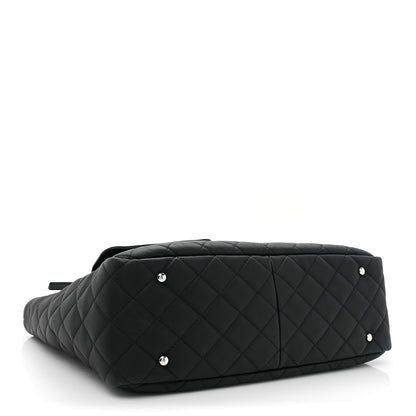 Chanel Calfskin Quilted Ultra Pocket Shopping Tote Black 4 of 16