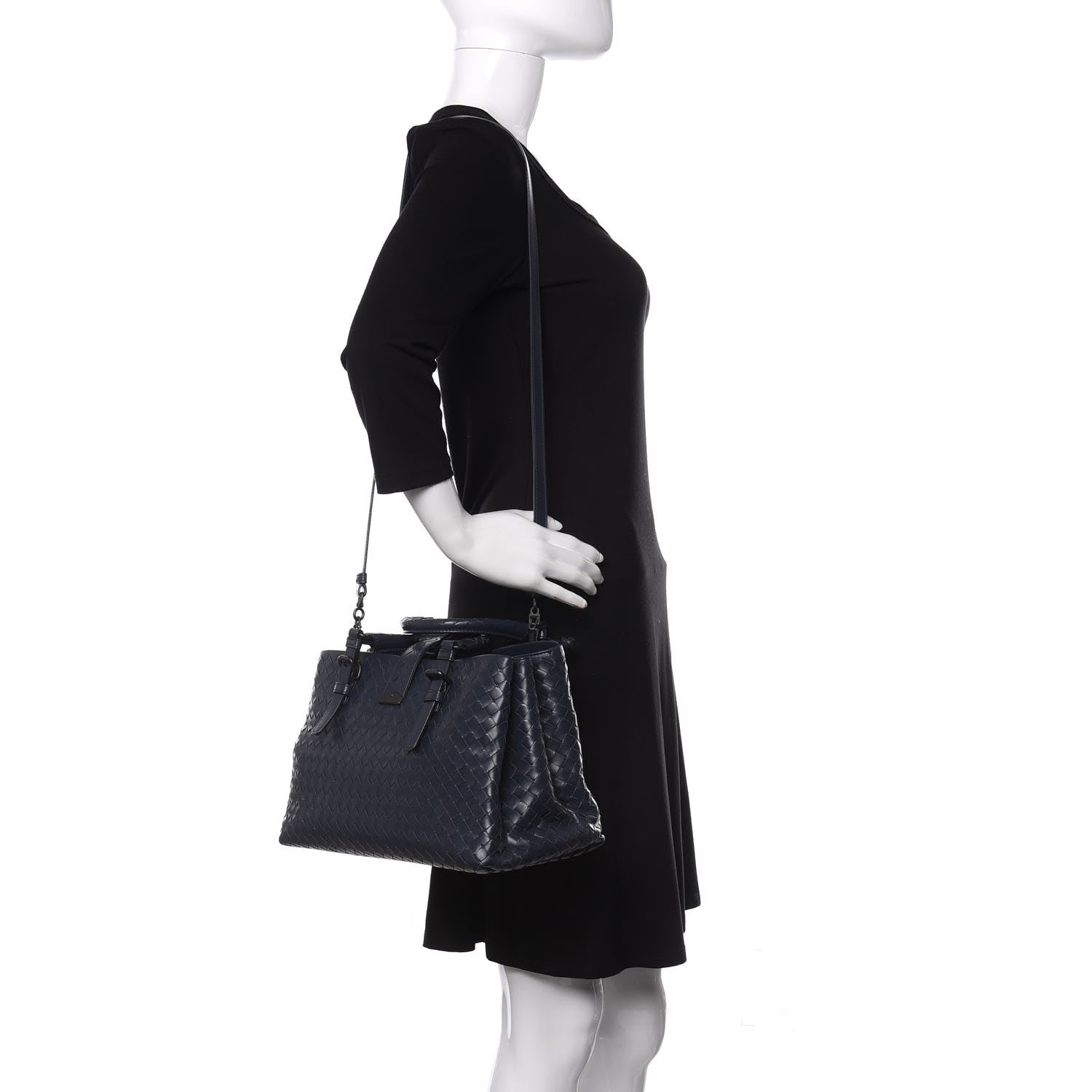 Bottega Veneta Light Calf Intrecciato Small Roma Tote Light Tourmaline 2 of 12