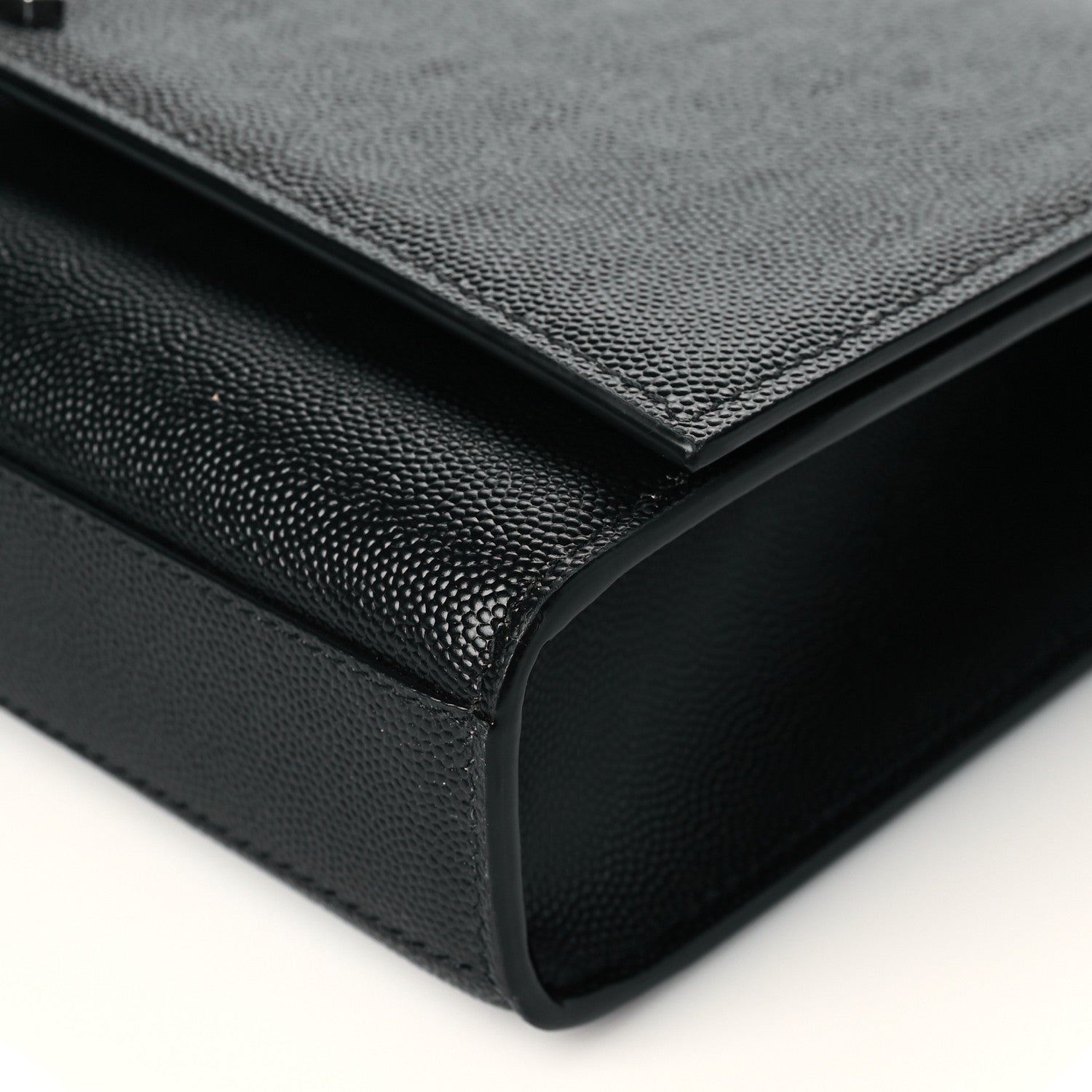 Saint Laurent Grain De Poudre Medium Classic Monogram Kate Satchel Black 10 of 10