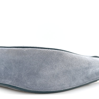 The Row Suede Hunting Bag 9 Topaz Blue 9 of 9