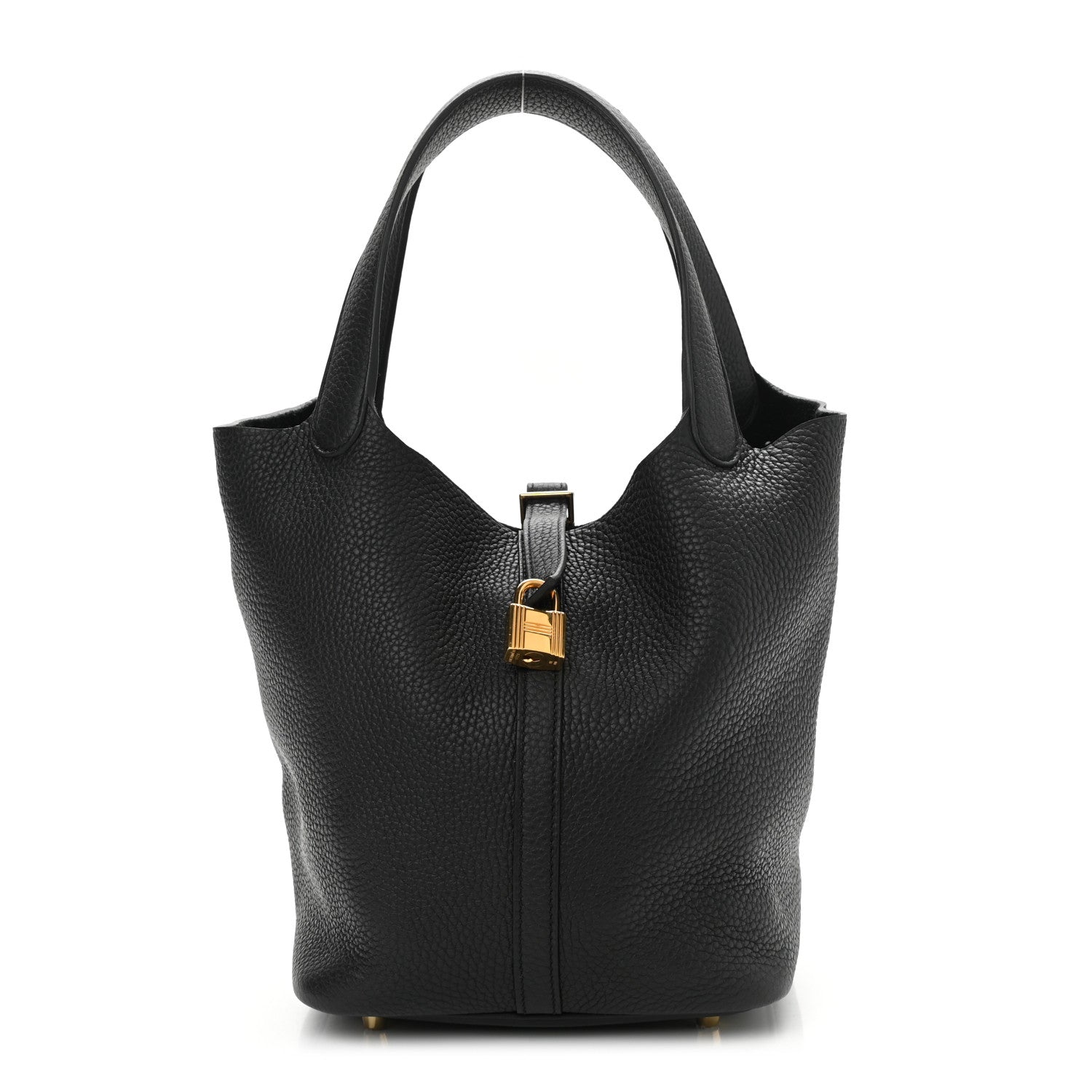 Hermes Taurillon Clemence Picotin Lock 22 MM Black 1 of 10