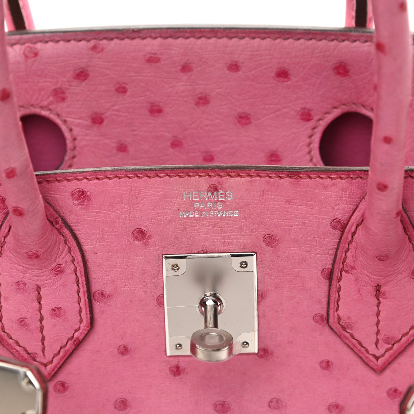Ostrich Birkin 30 Fuchsia