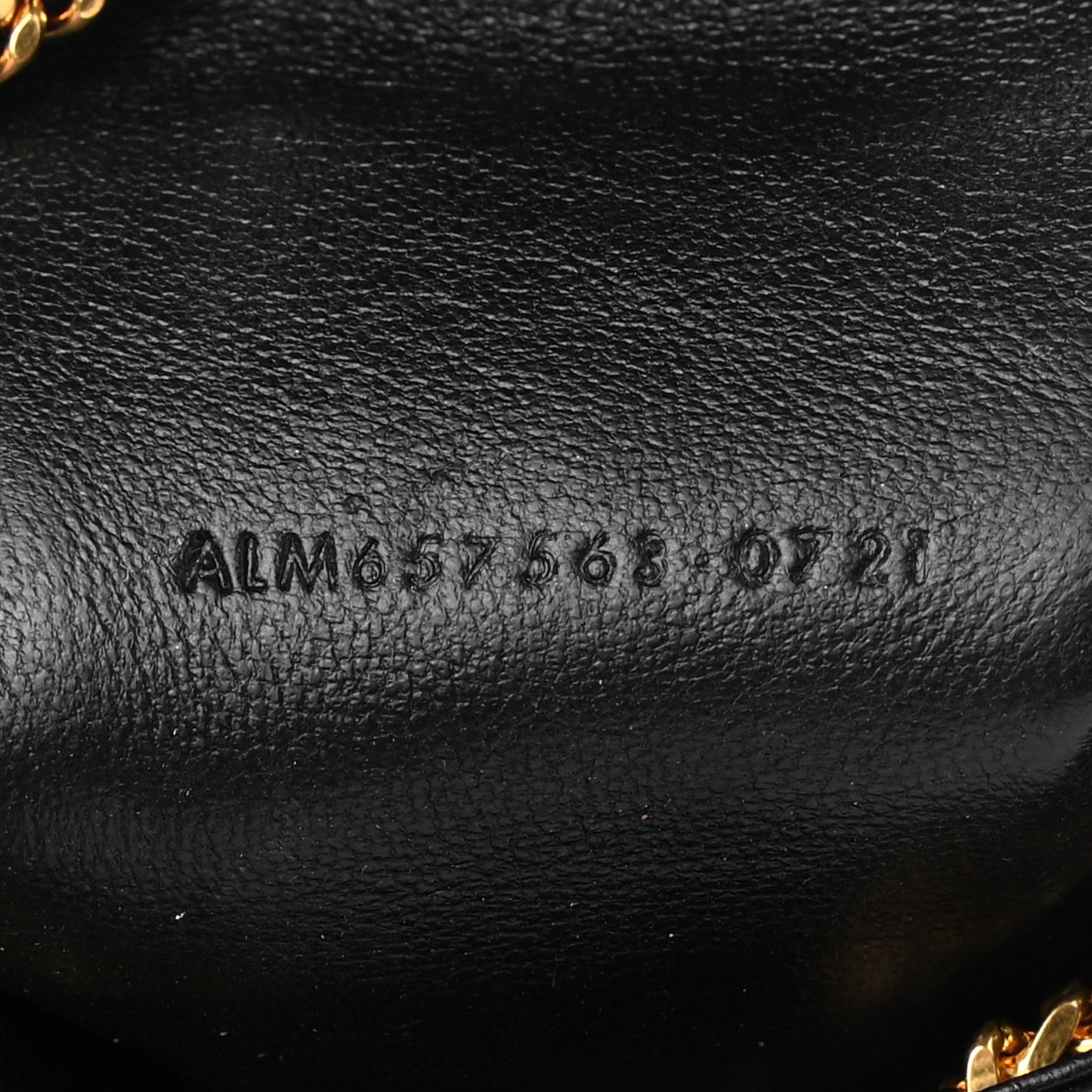 Lambskin Quilted Baby Bucket Bag Black