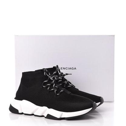 Balenciaga Knit Womens Speed Lace Up Sneakers 42 Black 10 of 10