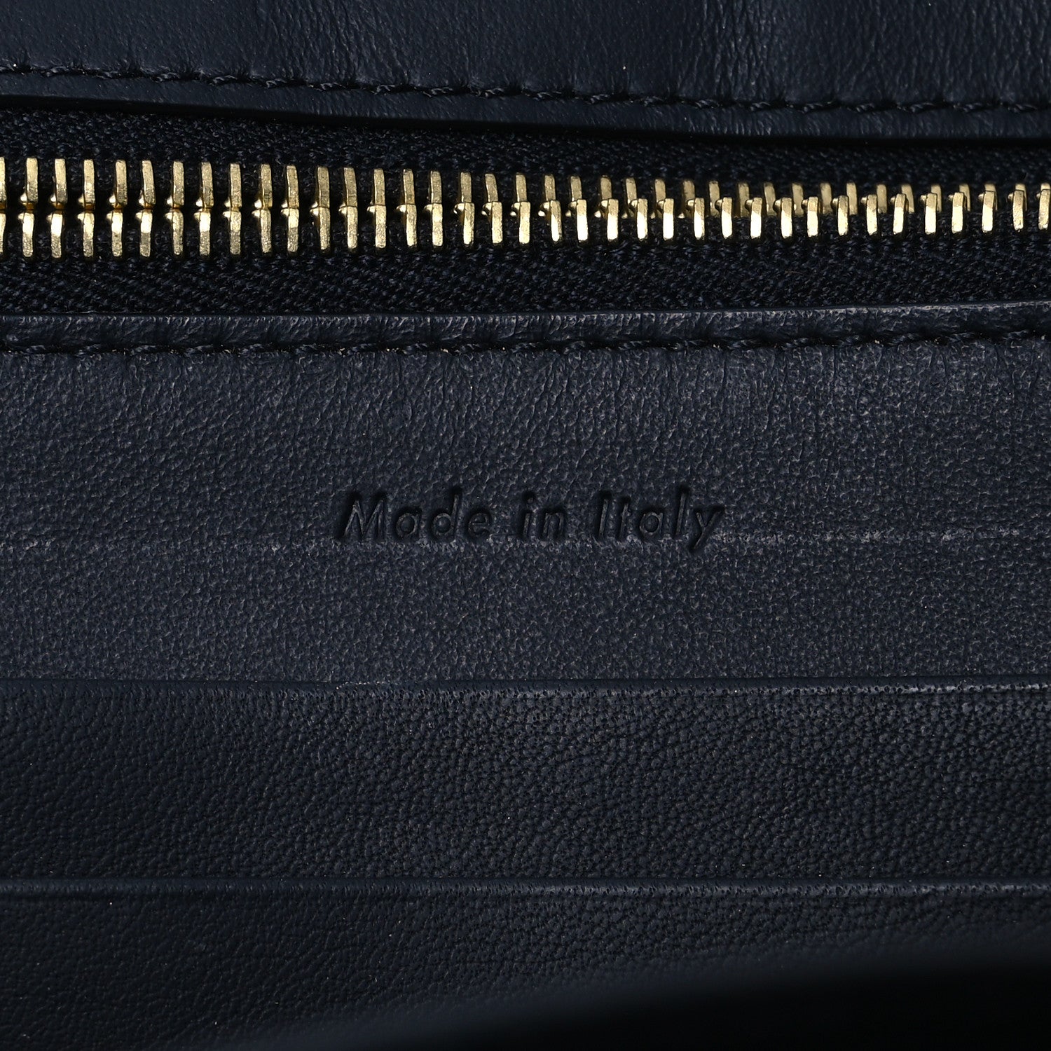 Celine Smooth Calfskin Trotteur Clutch Navy Blue Red 8 of 20