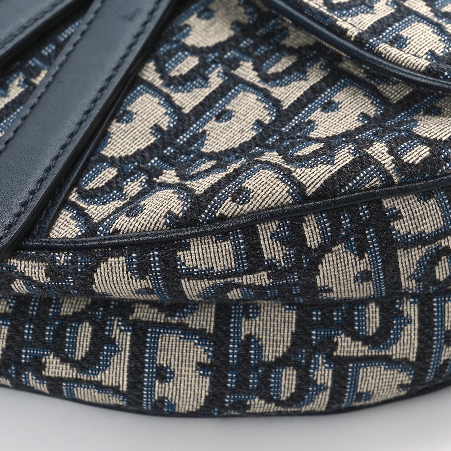 Christian Dior Oblique Saddle Bag Blue 8 of 8