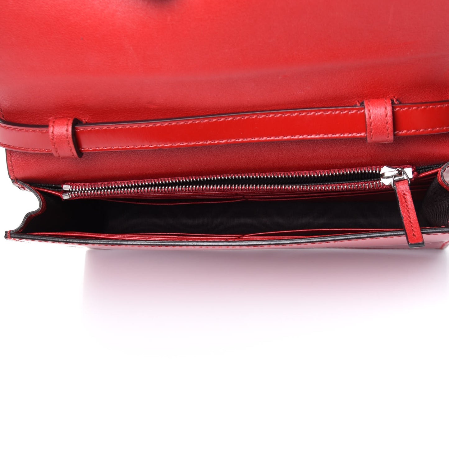 Shade Lux Calfskin Icon Wallet Hibiscus Red