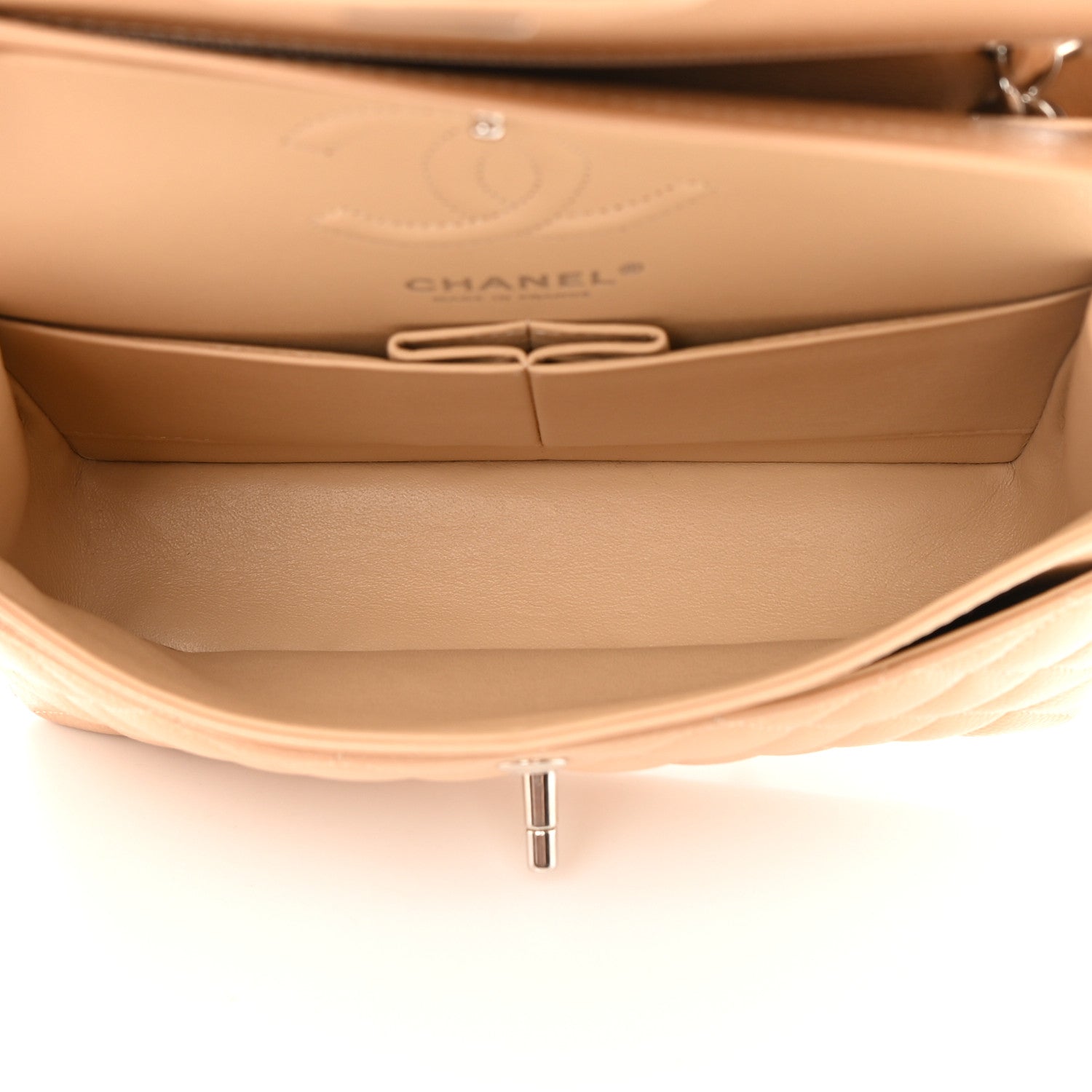 Chanel Caviar Quilted Small Double Flap Beige 5 of 12