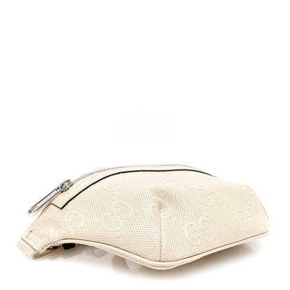 Gucci Calfskin GG Tennis Embossed Belt Bag Mystic White 4 of 9