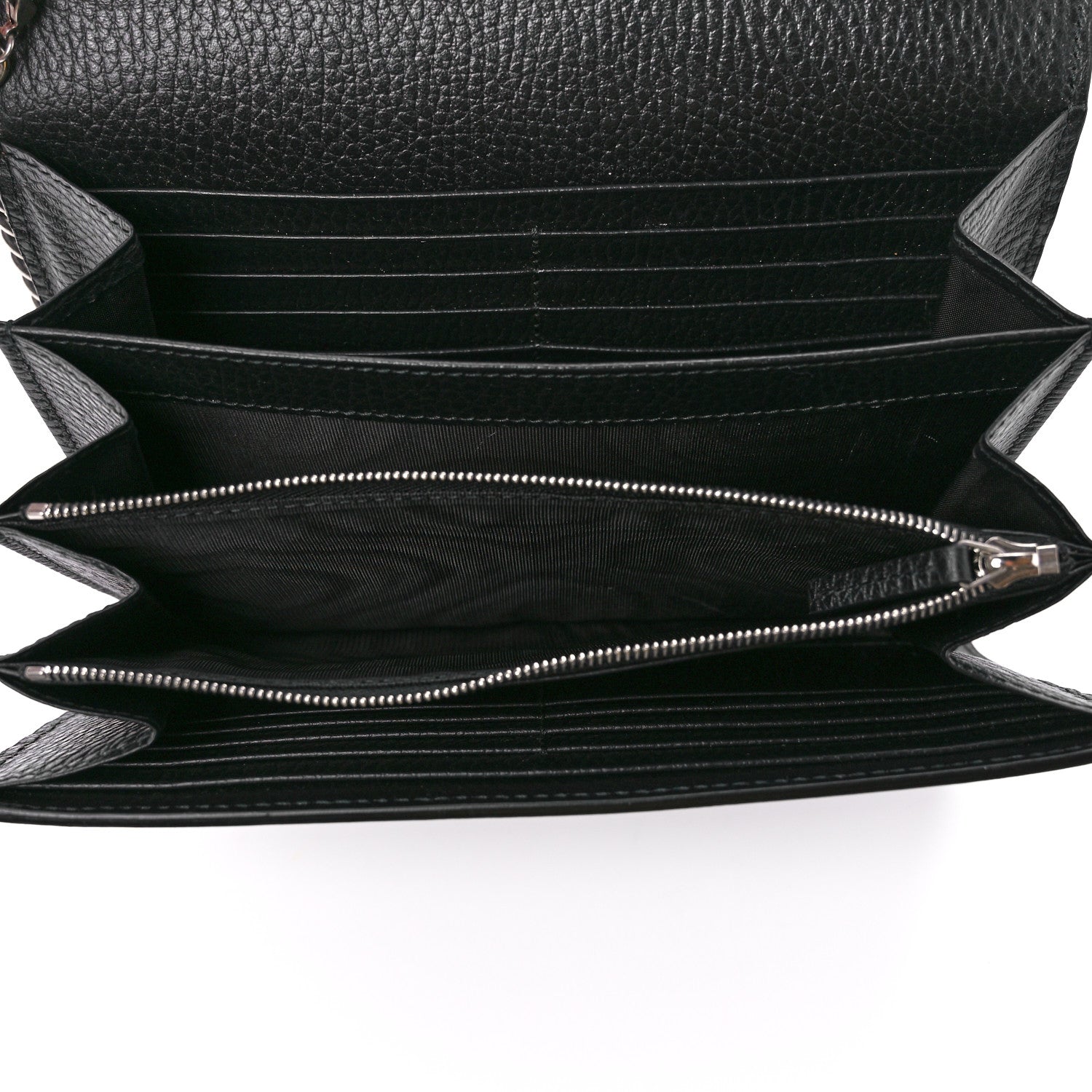 Gucci Calfskin Mini Dionysus Chain Wallet Black 6 of 12