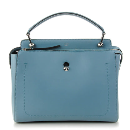 Fendi Vitello Baltico Dolce DotCom Satchel Riviera Blue Notte 1 of 8