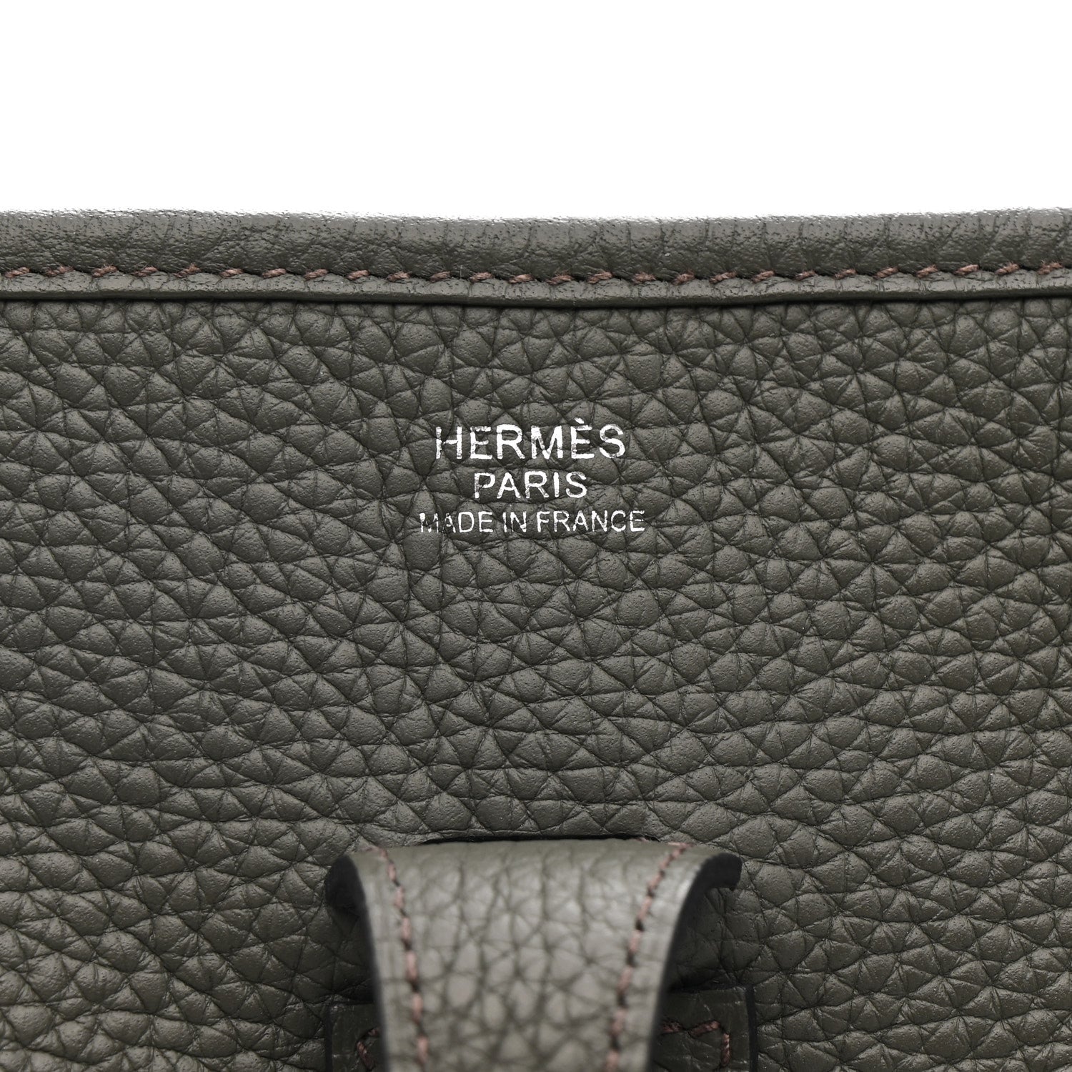 Hermes Taurillon Clemence EVELYNE III Vert De Gris 6 of 10