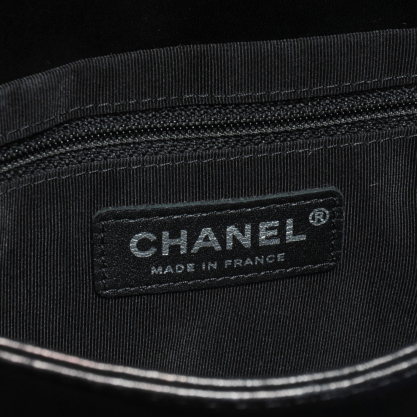 Shiny Calfskin Small Trianon Flap Black