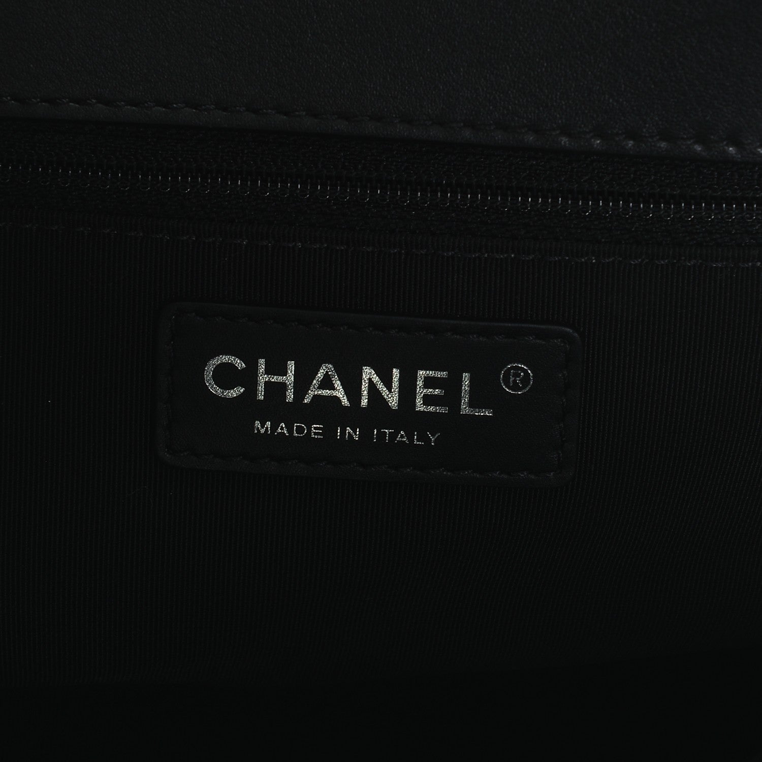 Chanel Calfskin Quilted Large Shopping Tote Black 6 of 7
