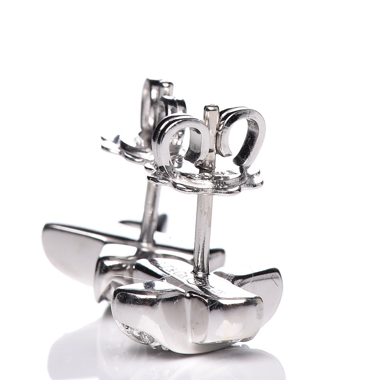 18K White Gold Diamond Paloma Picasso X Kiss Earrings