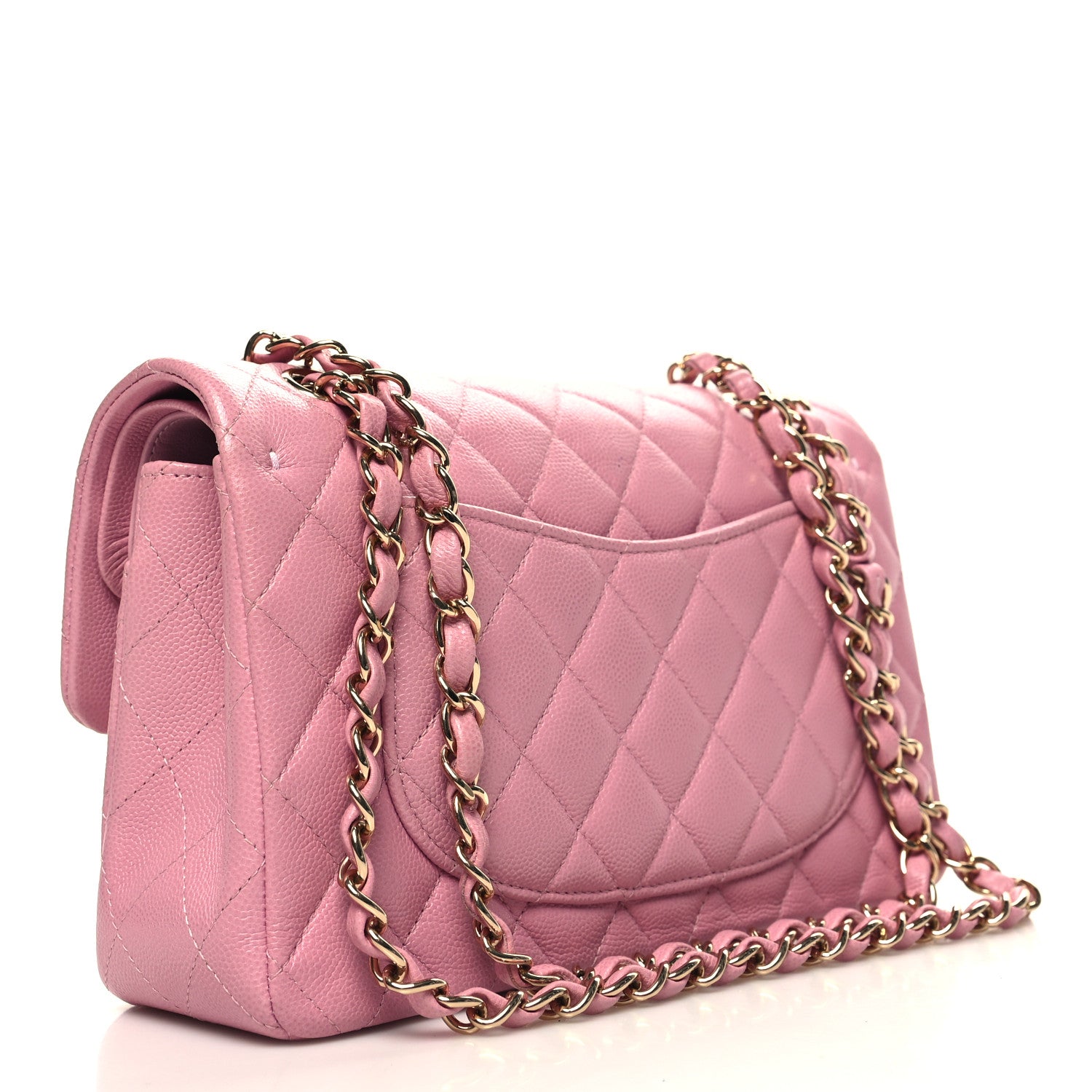 Chanel Caviar Quilted Small Double Flap Pink 3 of 11