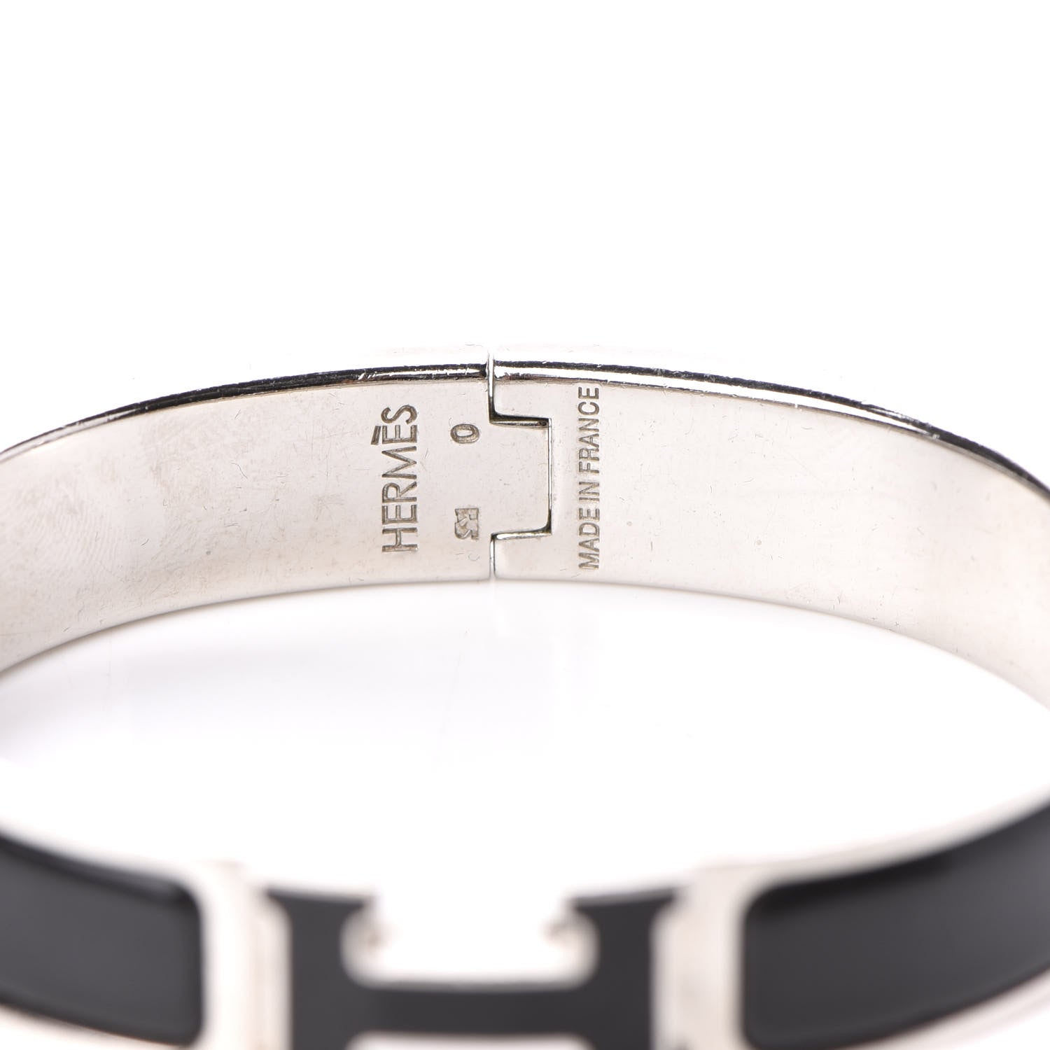 Hermes Enamel Narrow Clic Clac H Bracelet PM Black 4 of 6