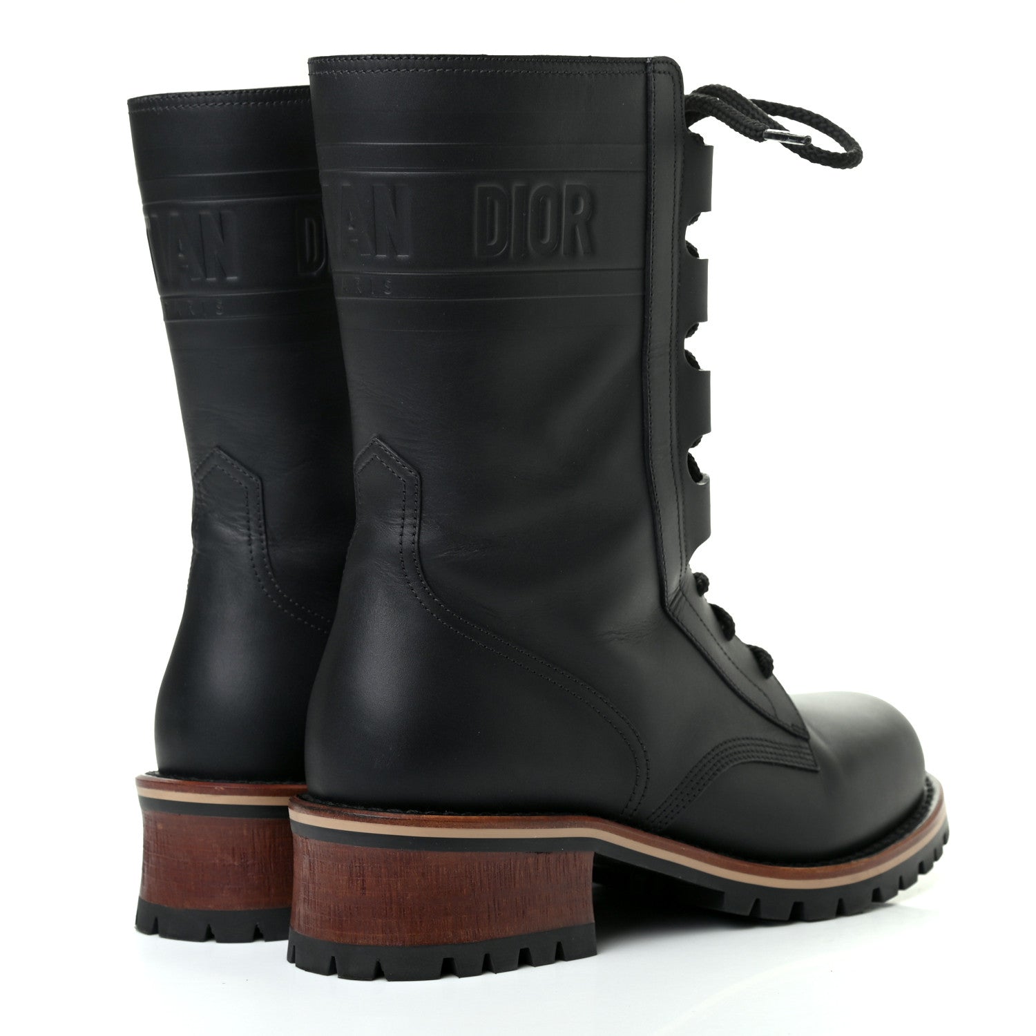 Christian Dior Calfskin Dior Quest 35mm Hiking Boots 40 Black 4 of 8