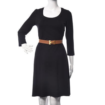 Hermes Box Togo 32mm H Belt 95 Black Gold 2 of 8