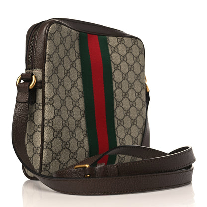 Gucci GG Supreme Monogram Web Small Ophidia Messenger Bag Brown 3 of 9