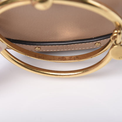 Chloe Calfskin Small Nile Bracelet Minaudiere Bag Brown 13 of 14