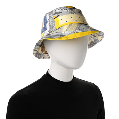 Hermes Silk Carla Patchwork Bucket Hat 58 2 of 7