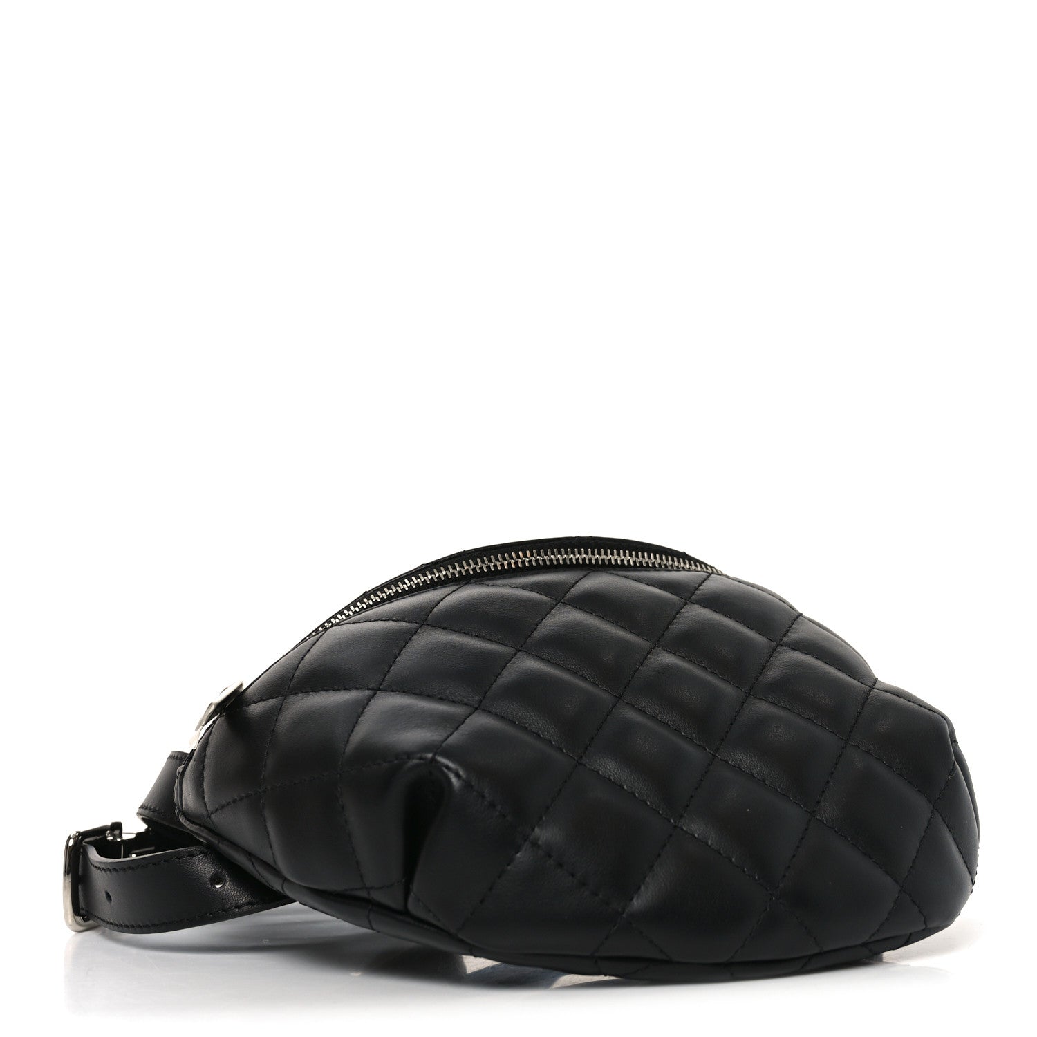 Chanel Calfskin Quilted Waist Belt Bag Black 3 of 9