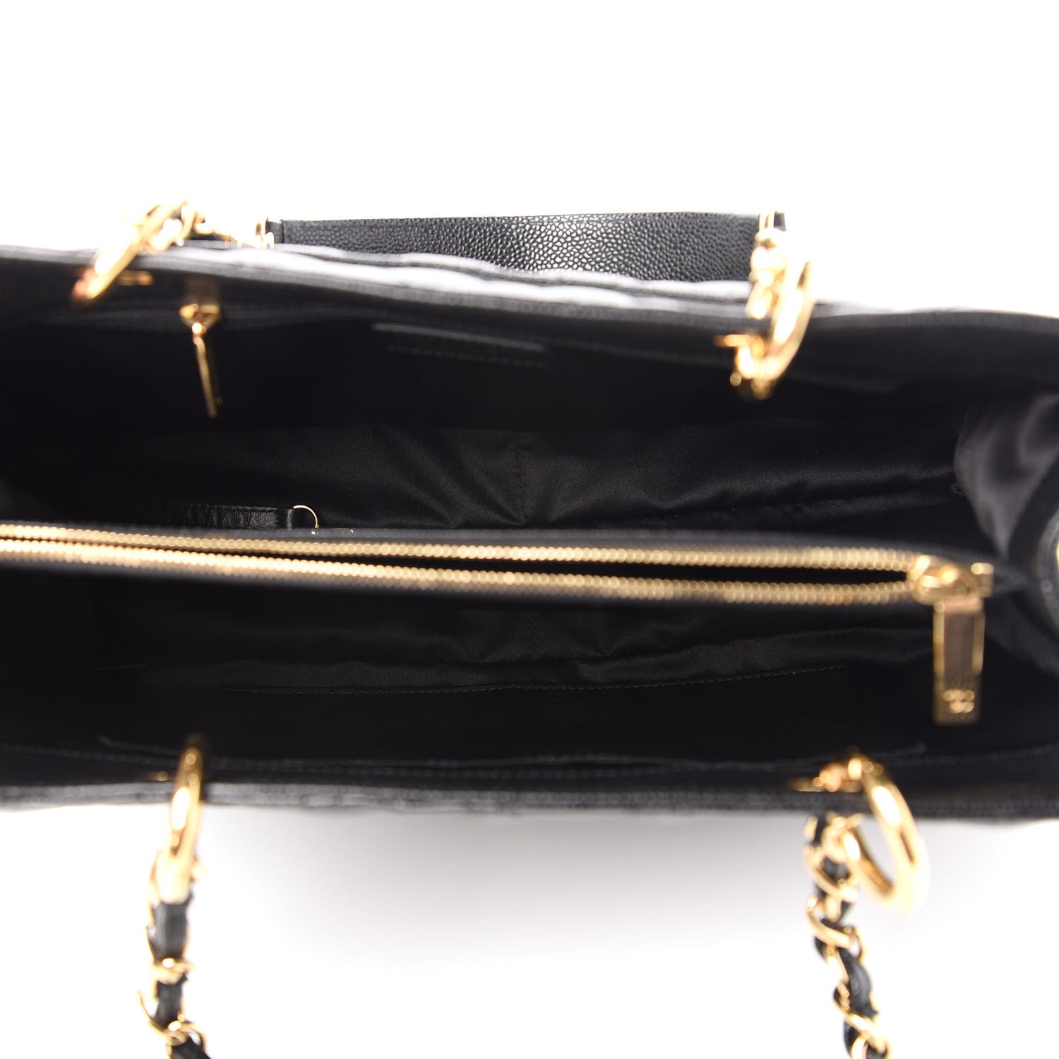 Chanel Caviar Quilted Grand Shopping Tote GST Black 5 of 10