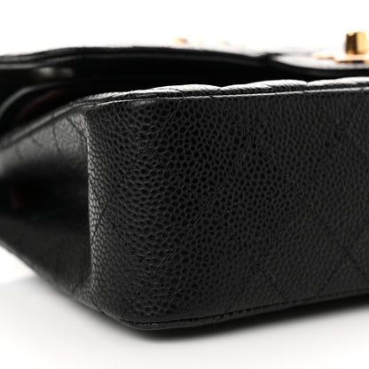 Chanel Caviar Quilted Small Double Flap Black 8 of 10