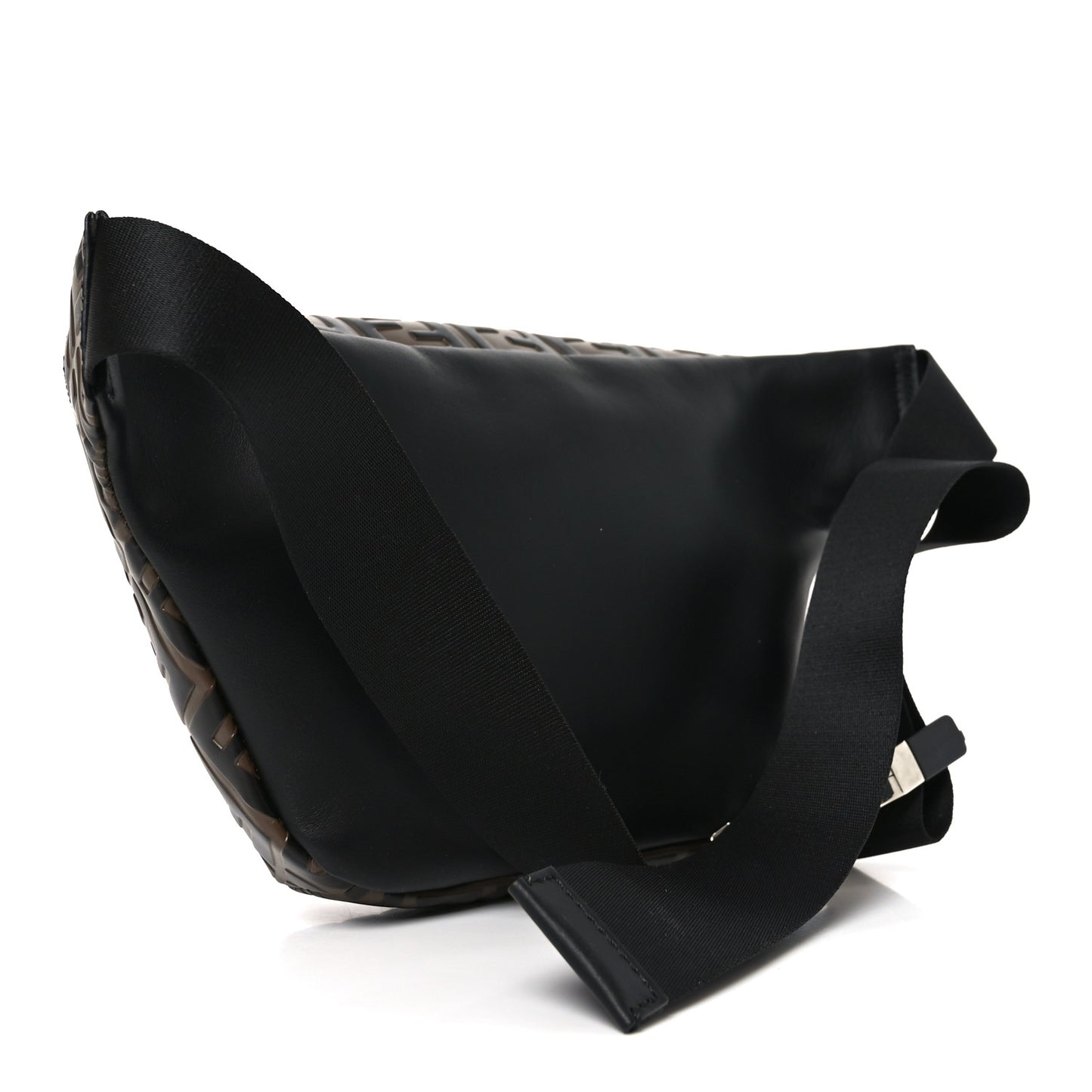 Vitello Century Bi-Color FF 1974 Embossed Belt Bag Maya Black