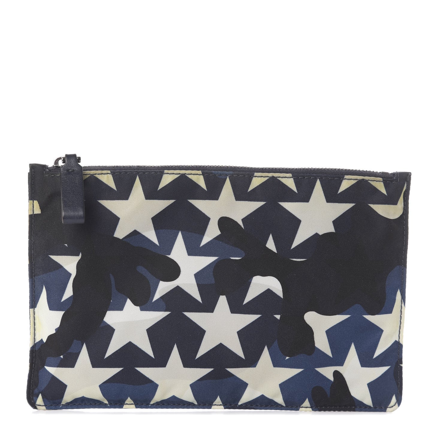 Nylon Camustars Medium Zip Pouch Marine Light Ivory